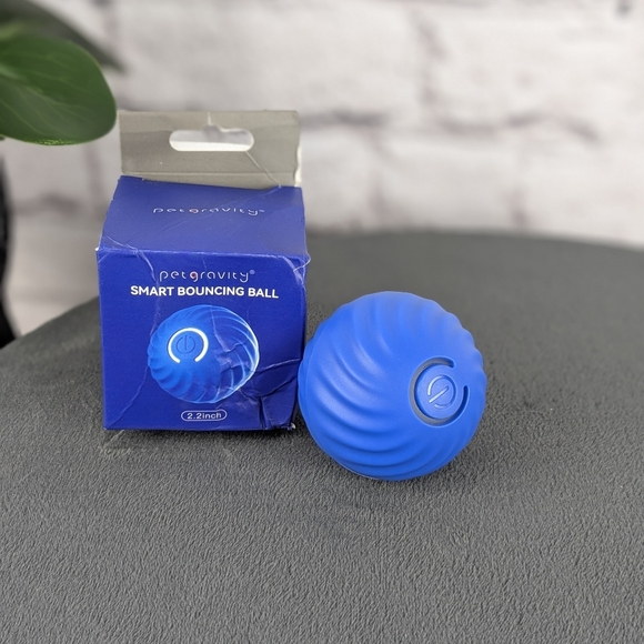 Blue Smart Bouncing Ball for Small Pets - Picture 1 of 5